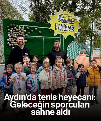 Aydın’da tenis heyecanı: Geleceğin sporcuları sahne aldı