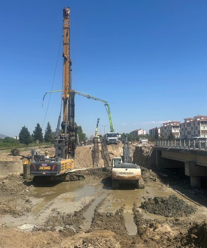 İncirliova köprüsü için yoğun mesai