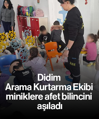 Didim Arama Kurtarma Ekibi  miniklere afet bilincini aşıladı