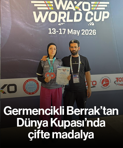 Germencikli Berrak’tan Dünya Kupası’nda çifte madalya