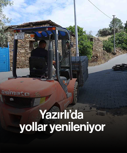 Yazırlı’da yollar yenileniyor