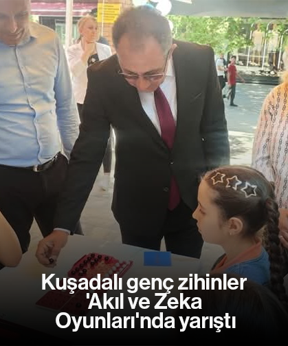 Kuşadalı genç zihinler 'Akıl ve Zeka Oyunları'nda yarıştı