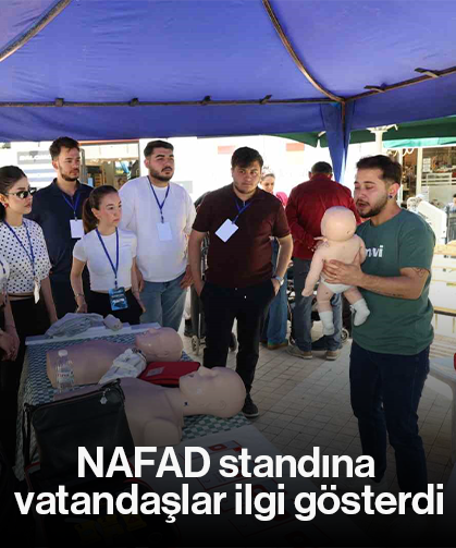NAFAD standına vatandaşlar ilgi gösterdi
