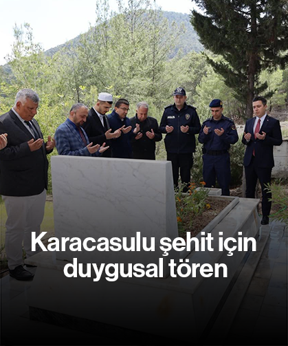 Karacasulu şehit için duygusal tören