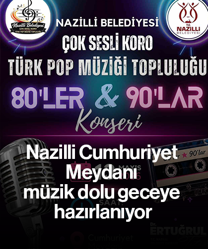 Nazilli Cumhuriyet Meydanı müzik dolu geceye hazırlanıyor