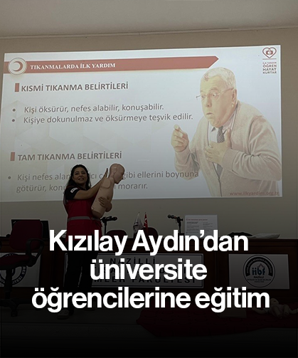 Kızılay Aydın’dan üniversite öğrencilerine eğitim