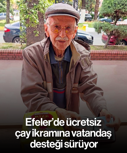 Efeler’de ücretsiz çay ikramına vatandaş desteği sürüyor