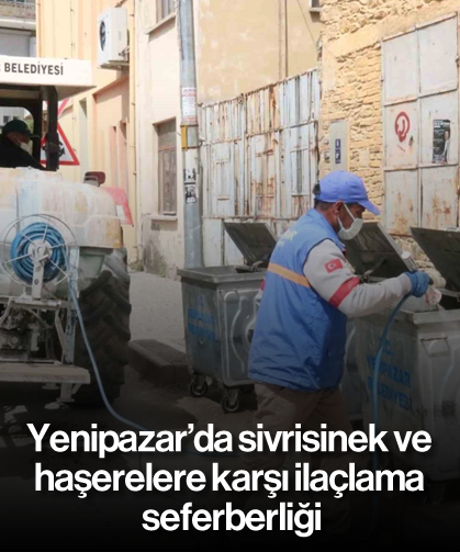 Yenipazar’da sivrisinek ve haşerelere karşı ilaçlama seferberliği