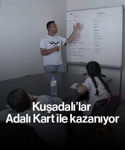 Kuşadalı’lar Adalı Kart ile kazanıyor