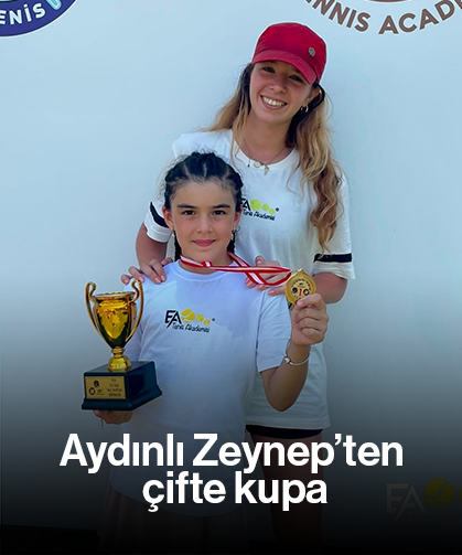 Aydınlı Zeynep’ten çifte kupa