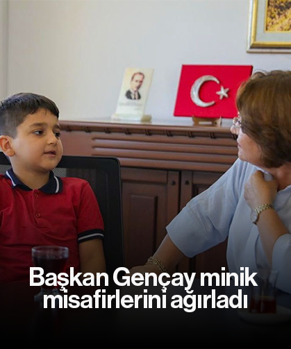 Başkan Gençay minik misafirlerini ağırladı
