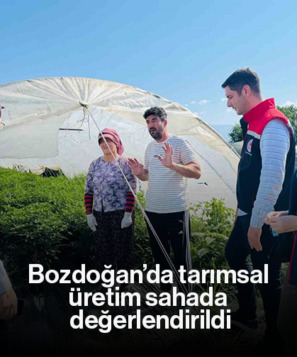 Bozdoğan’da tarımsal üretim sahada değerlendirildi