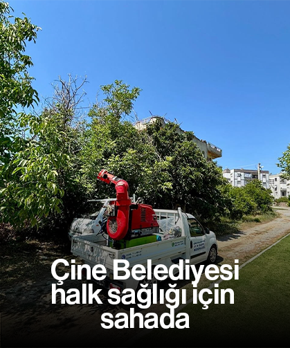 Çine Belediyesi, halk sağlığı için sahada