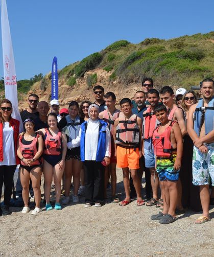 Didimli özel çocuklar kürek sporuyla tanıştı