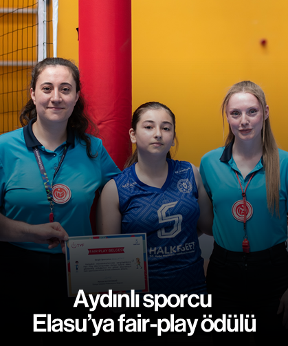 Aydınlı sporcu Elasu'ya fair-play ödülü