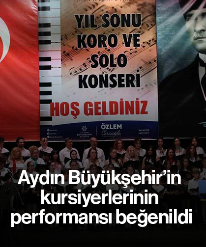 Aydın Büyükşehir’in kursiyerlerinin performansı beğenildi