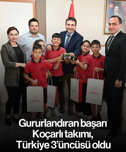 Gururlandıran başarı: Koçarlı takımı, Türkiye 3’üncüsü oldu