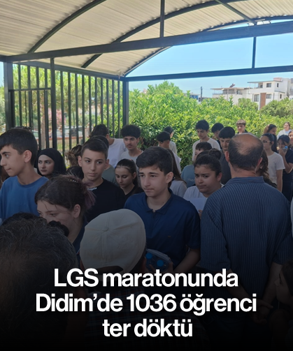 LGS maratonunda Didim’de 1036 öğrenci ter döktü