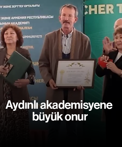 Aydınlı akademisyene büyük onur
