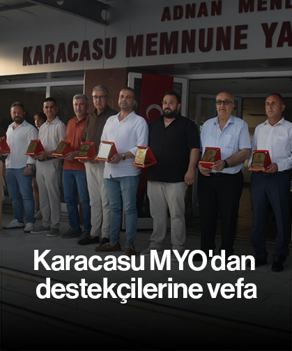 Karacasu MYO'dan destekçilerine vefa