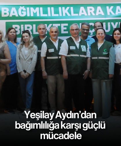 Yeşilay Aydın’dan bağımlılığa karşı güçlü mücadele