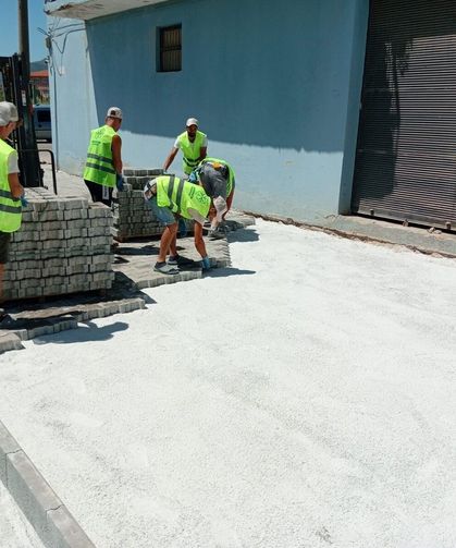 Germencik’te üstyapı çalışmaları başladı