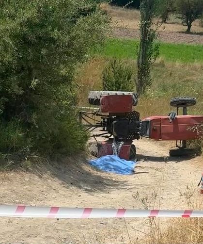Traktörden savrulan kadın hayatını kaybetti