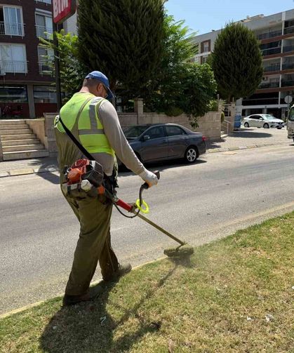 Aydın Büyükşehir’den Çeştepe’de park ve yeşil alanlara bakım