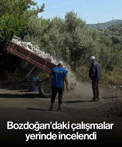 Bozdoğan’daki çalışmalar yerinde incelendi