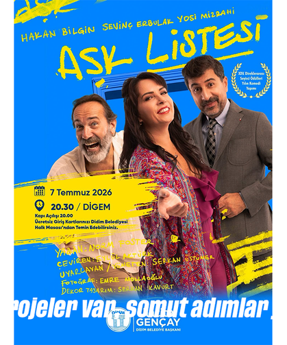 Yenilenen DİGEM sahnesi "Aşk Listesi" ile açılıyor
