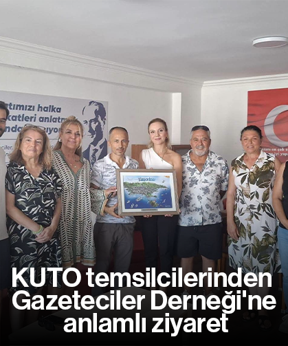 KUTO temsilcilerinden Gazeteciler Derneği'ne anlamlı ziyaret