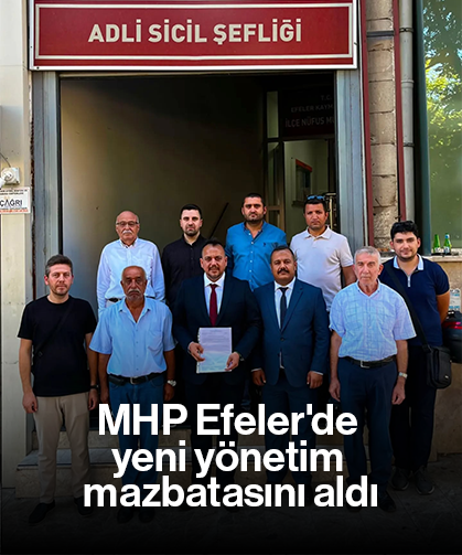 MHP Efeler'de yeni yönetim mazbatasını aldı