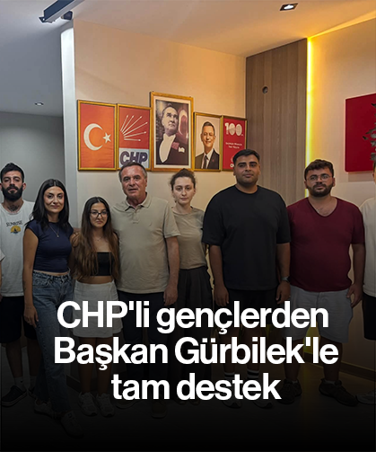 CHP'li gençlerden Başkan Gürbilek'le tam destek