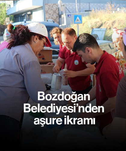 Bozdoğan Belediyesi’nden aşure ikramı