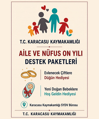 Karacasu’da ailelere düğün ve ’Hoş Geldin Bebek’ desteği