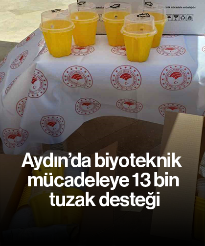 Aydın’da biyoteknik mücadeleye 13 bin tuzak desteği