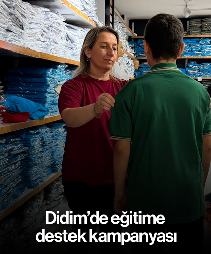 Didim’de eğitime destek kampanyası