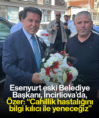 Esenyurt eski Belediye Başkanı, İncirliova’da, Özer: “Cahillik hastalığını bilgi kılıcı ile yeneceğiz”