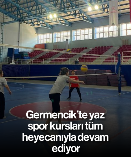 Germencik’te yaz spor kursları tüm heyecanıyla devam ediyor