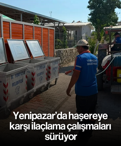 Yenipazar’da haşereye karşı ilaçlama çalışmaları sürüyor