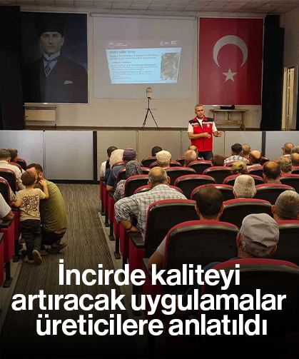 İncirde kaliteyi artıracak uygulamalar üreticilere anlatıldı