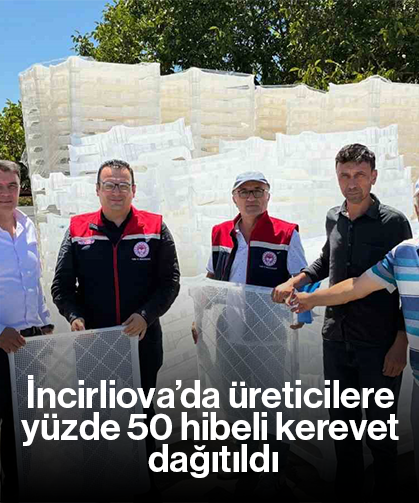 İncirliova’da üreticilere yüzde 50 hibeli kerevet dağıtıldı