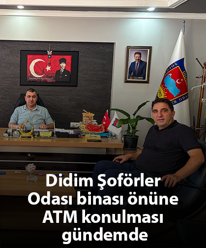 Didim Şoförler Odası binası önüne ATM konulması gündemde