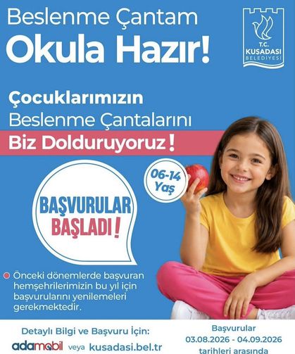 Kuşadası Belediyesi’nden öğrencilere yeni eğitim yılı desteği