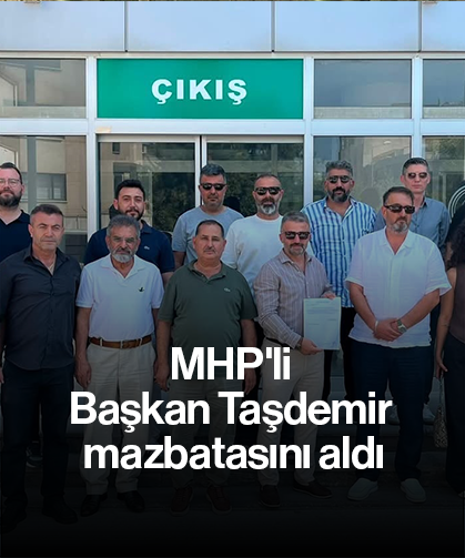 MHP'li Başkan Taşdemir mazbatasını aldı