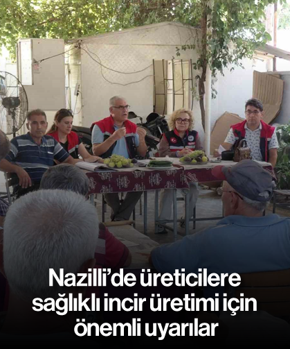 Nazilli’de üreticilere sağlıklı incir üretimi için önemli uyarılar