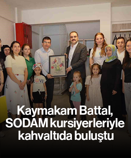 Kaymakam Battal, SODAM kursiyerleriyle kahvaltıda buluştu