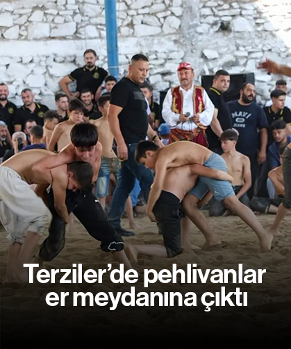 Terziler’de pehlivanlar er meydanına çıktı