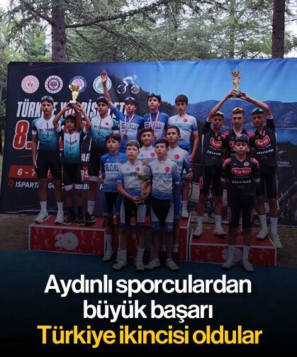 Aydınlı sporculardan büyük başarı: Türkiye ikincisi oldular