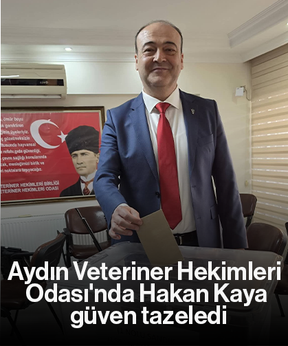 Aydın Veteriner Hekimleri Odası'nda Hakan Kaya güven tazeledi
